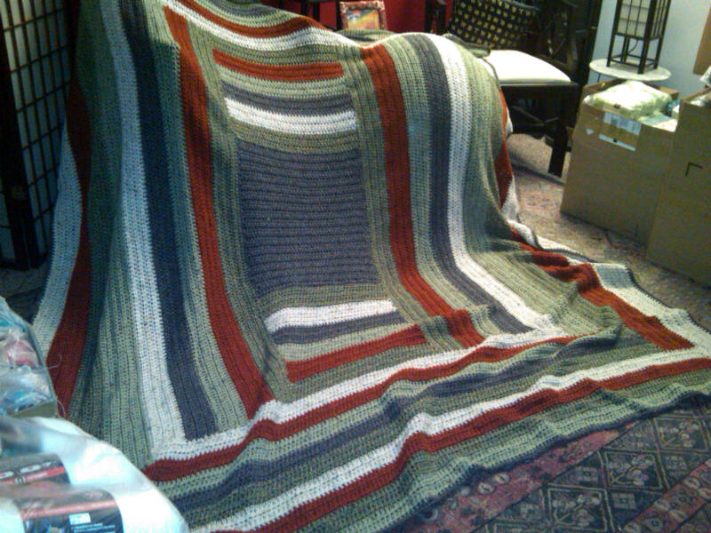 log cabin afghan