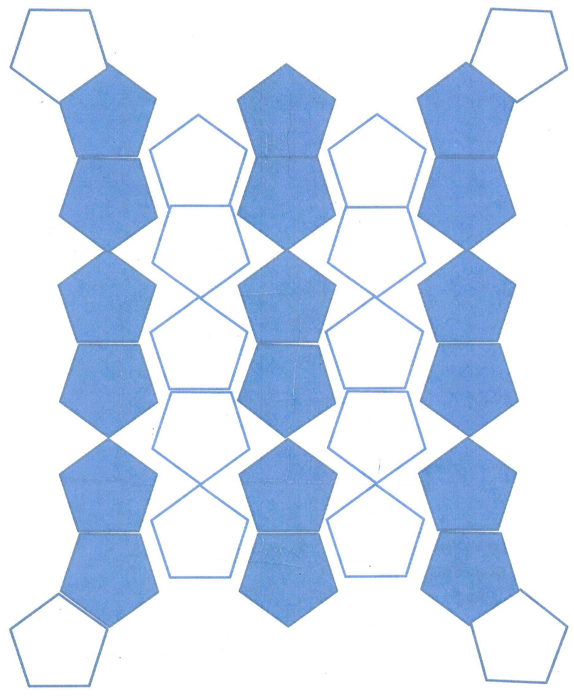 layout of pentagons